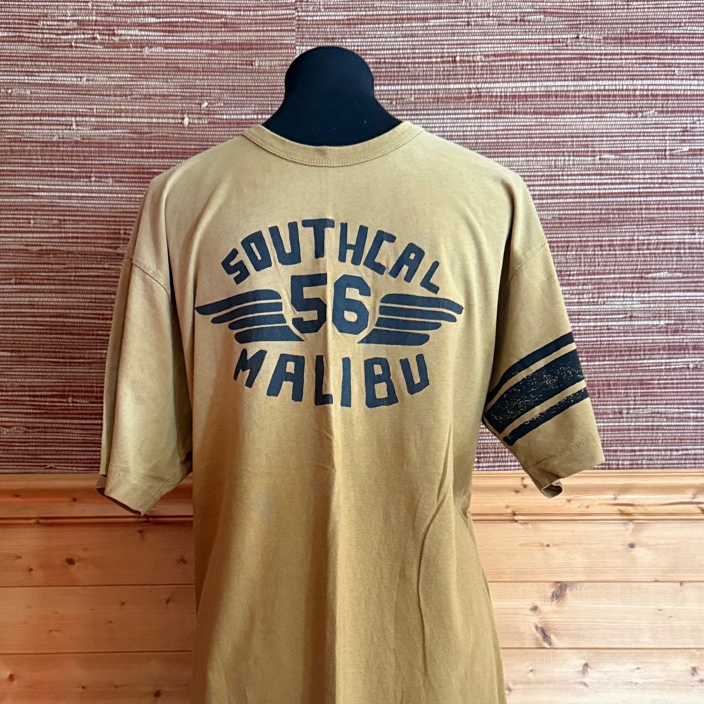 True Religion Southcal Malibu 56 Graphic Short-Sleeve Men’s Shirt - Tan